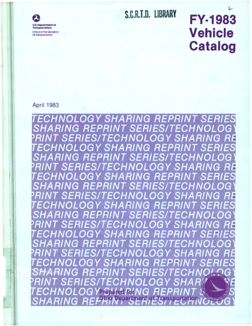 Vehicle Catalog Developed for the Fy 1983 Umta Section