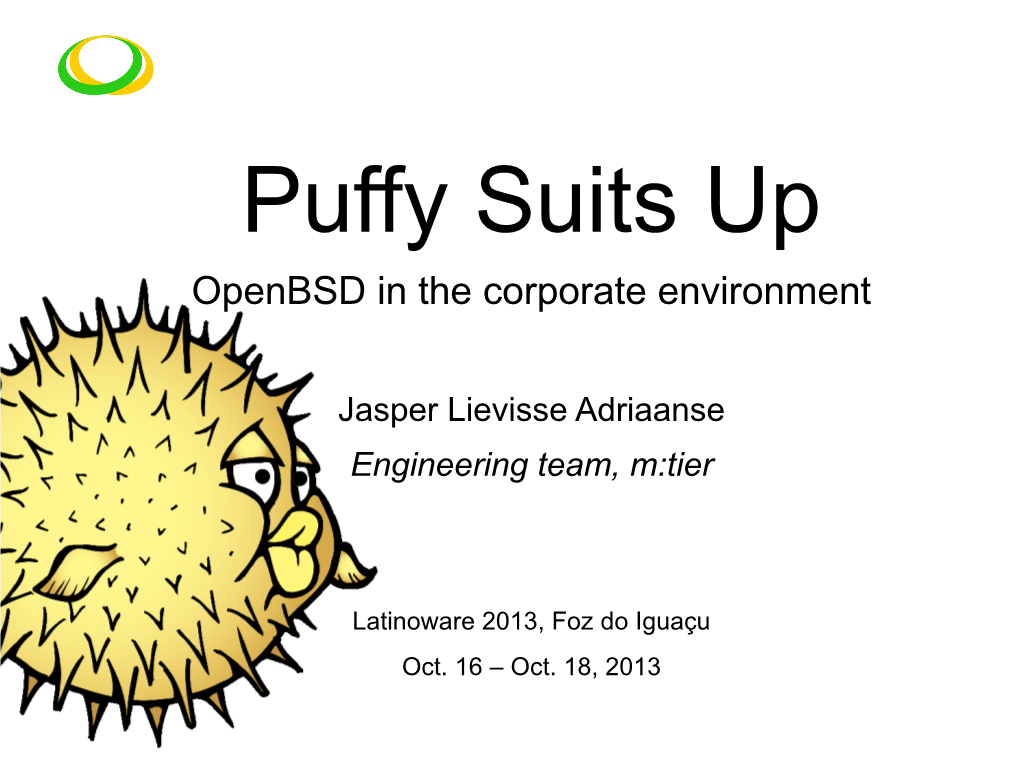 Openbsd in the Corporate Environment