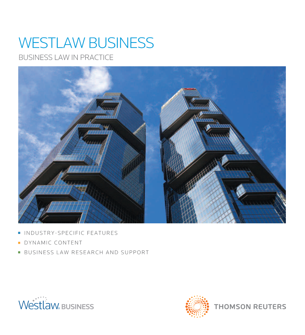 Westlaw Business Business Law in Practice