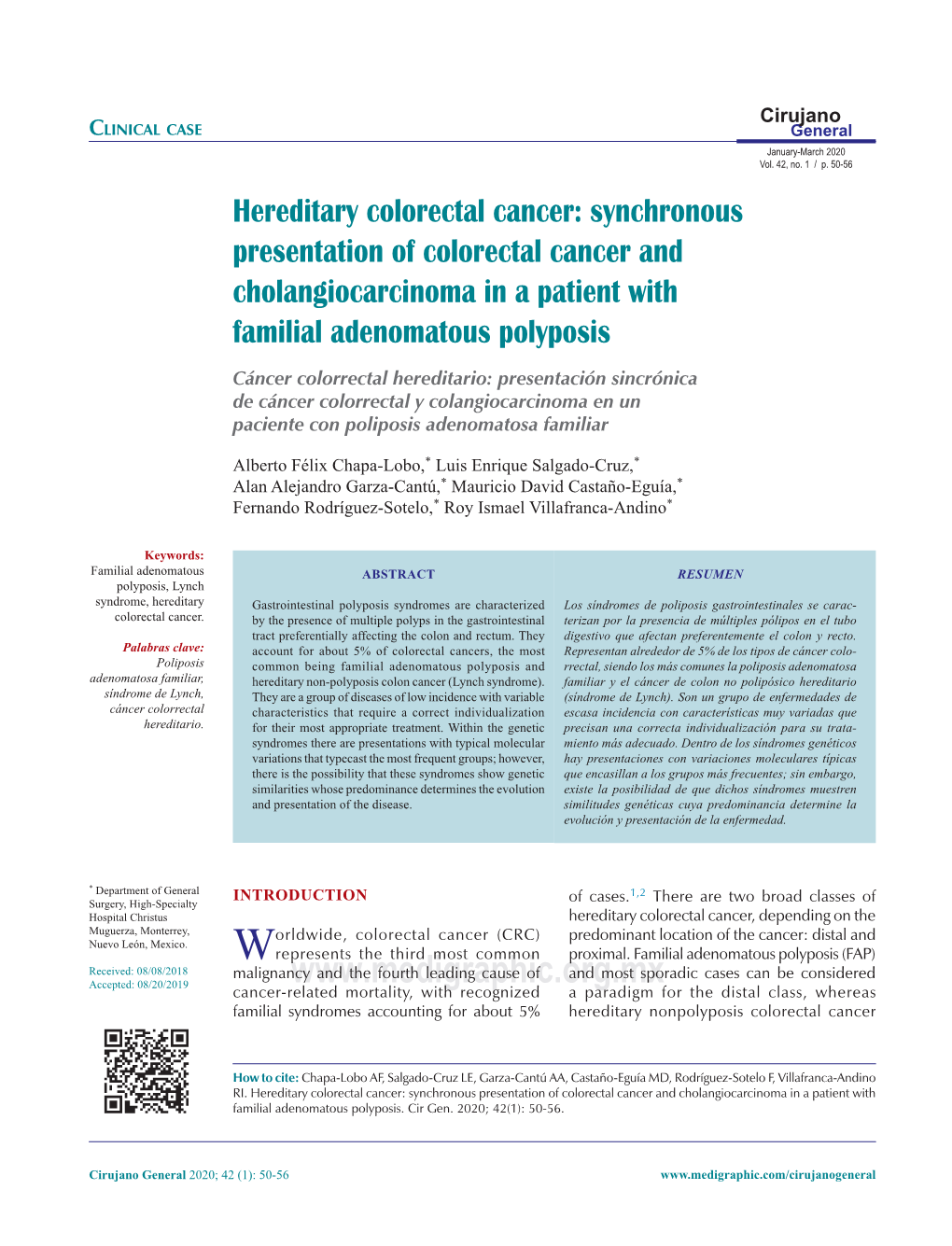 Hereditary Colorectal Cancer: Synchronous Presentation of Colorectal Cancer and Cholangiocarcinoma in a Patient with Familial Adenomatous Polyposis