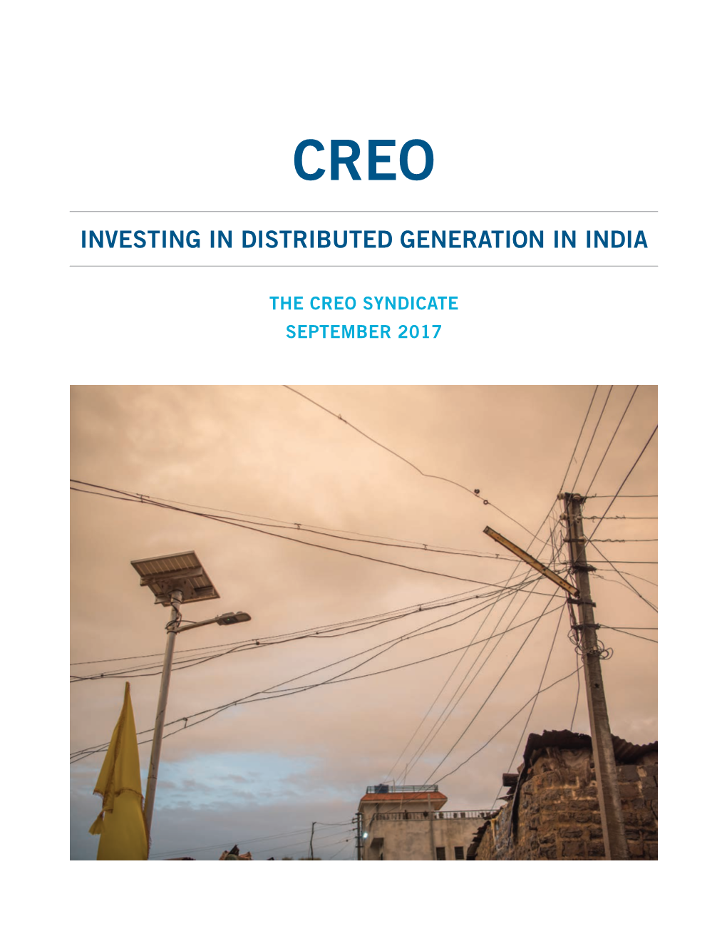 Investing in Distributed Generation in India
