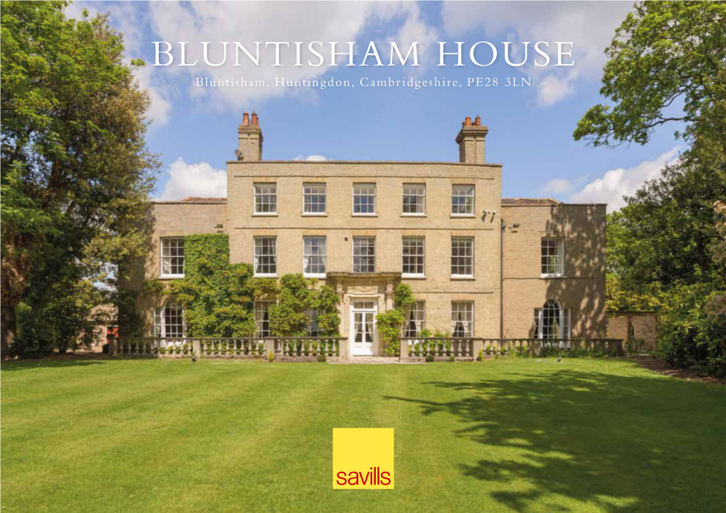 BLUNTISHAM HOUSE Bluntisham, Huntingdon, Cambridgeshire, PE28 3LN