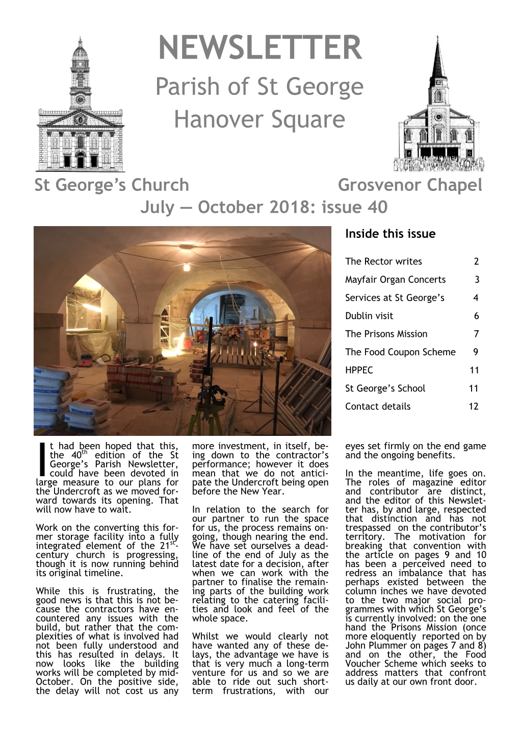 NEWSLETTER Parish of St George Hanover Square