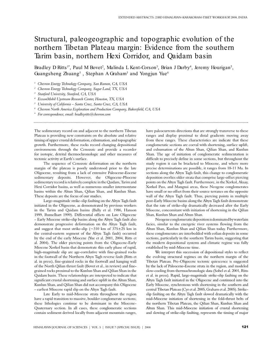 Evidence from the Southern Tarim Basin, Northern Hexi Corridor, and Qaidam Basin