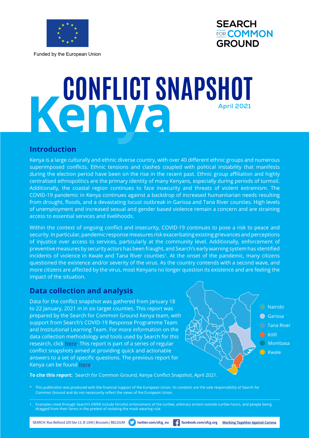 Conflict Snapshot – Kenya