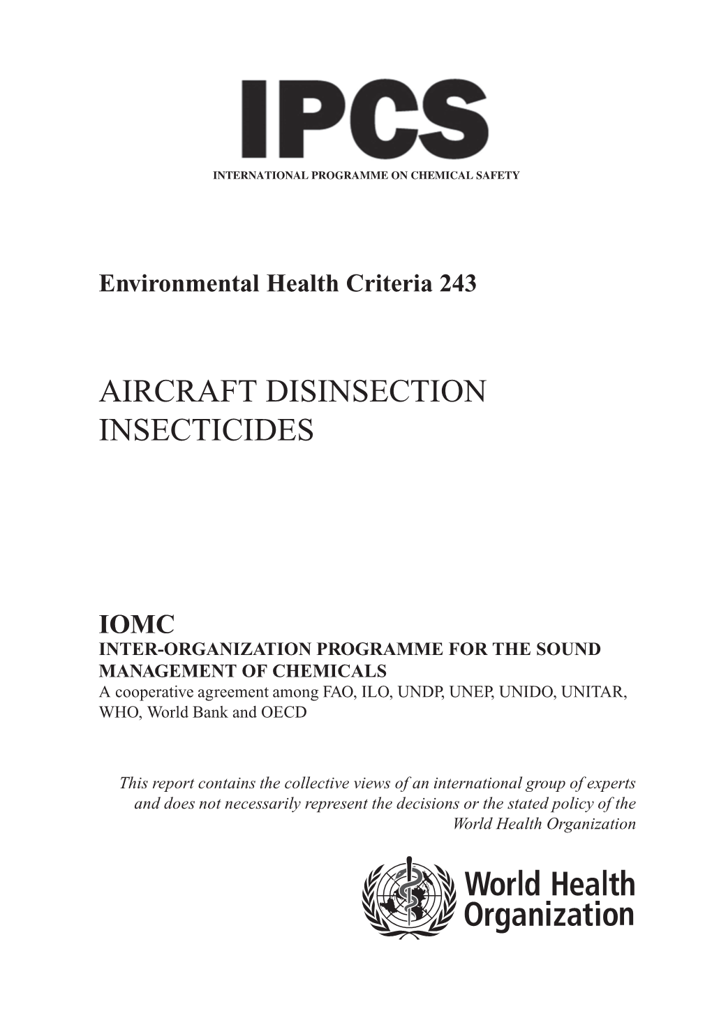 Aircraft Disinsection Insecticides