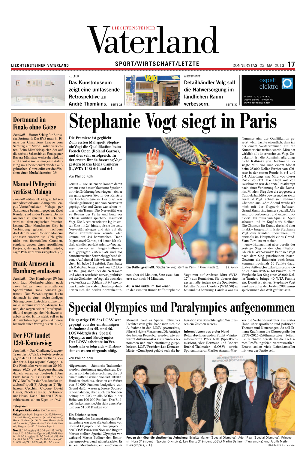 Stephanie Vogt Siegt in Paris Fussball