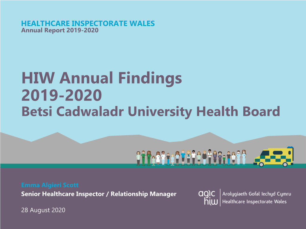 HIW Annual Findings 2019-2020 Betsi Cadwaladr University Health Board