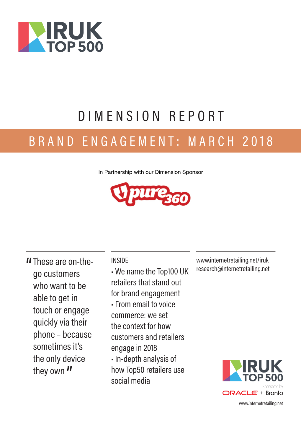 IRUK Top500 Brand Engagement Performance Dimension