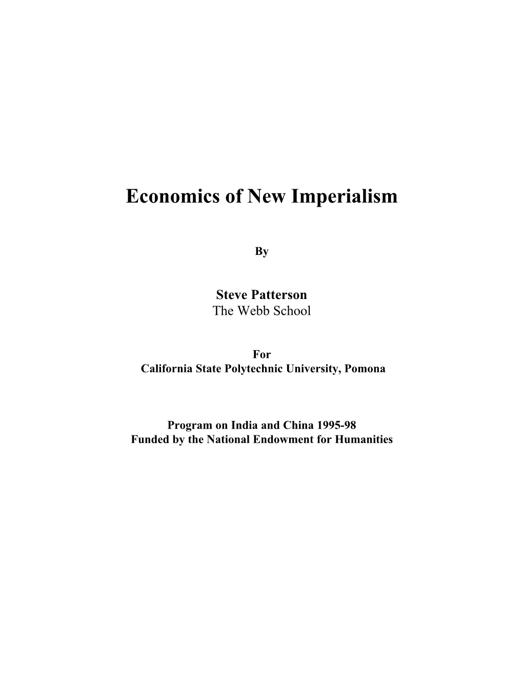 Economics of New Imperialism.PDF