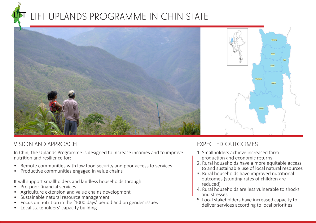 Lift Uplands Programme in Chin State