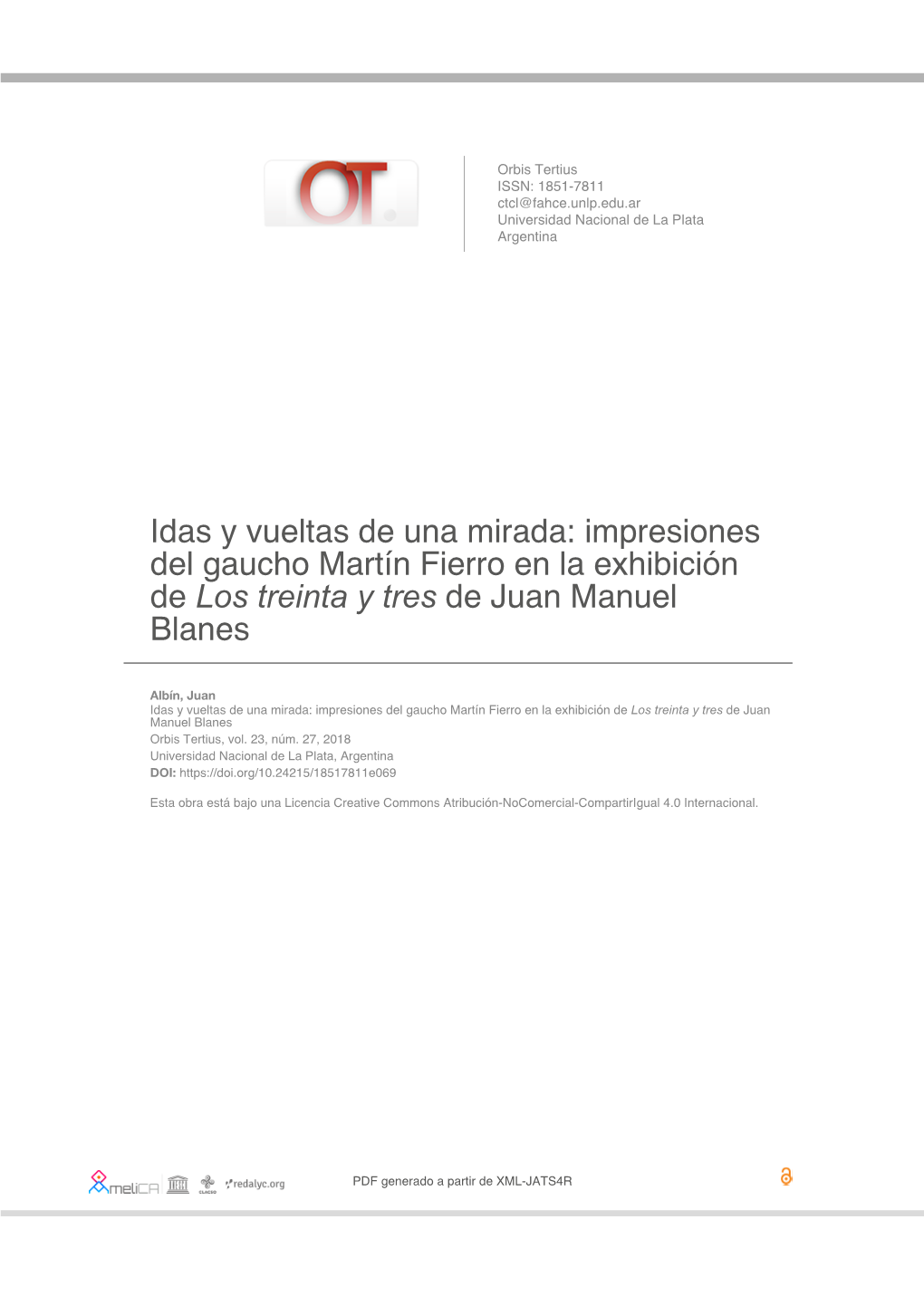 Impresiones Del Gaucho Martín Fierro En La Exhibición De Los Treinta Y Tres De Juan Manuel Blanes
