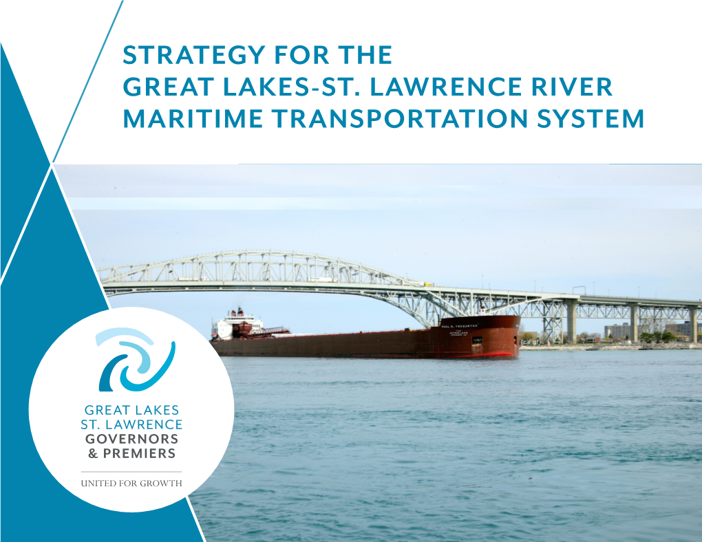 Strategy for the Great Lakes- St. Lawrence River Maritime