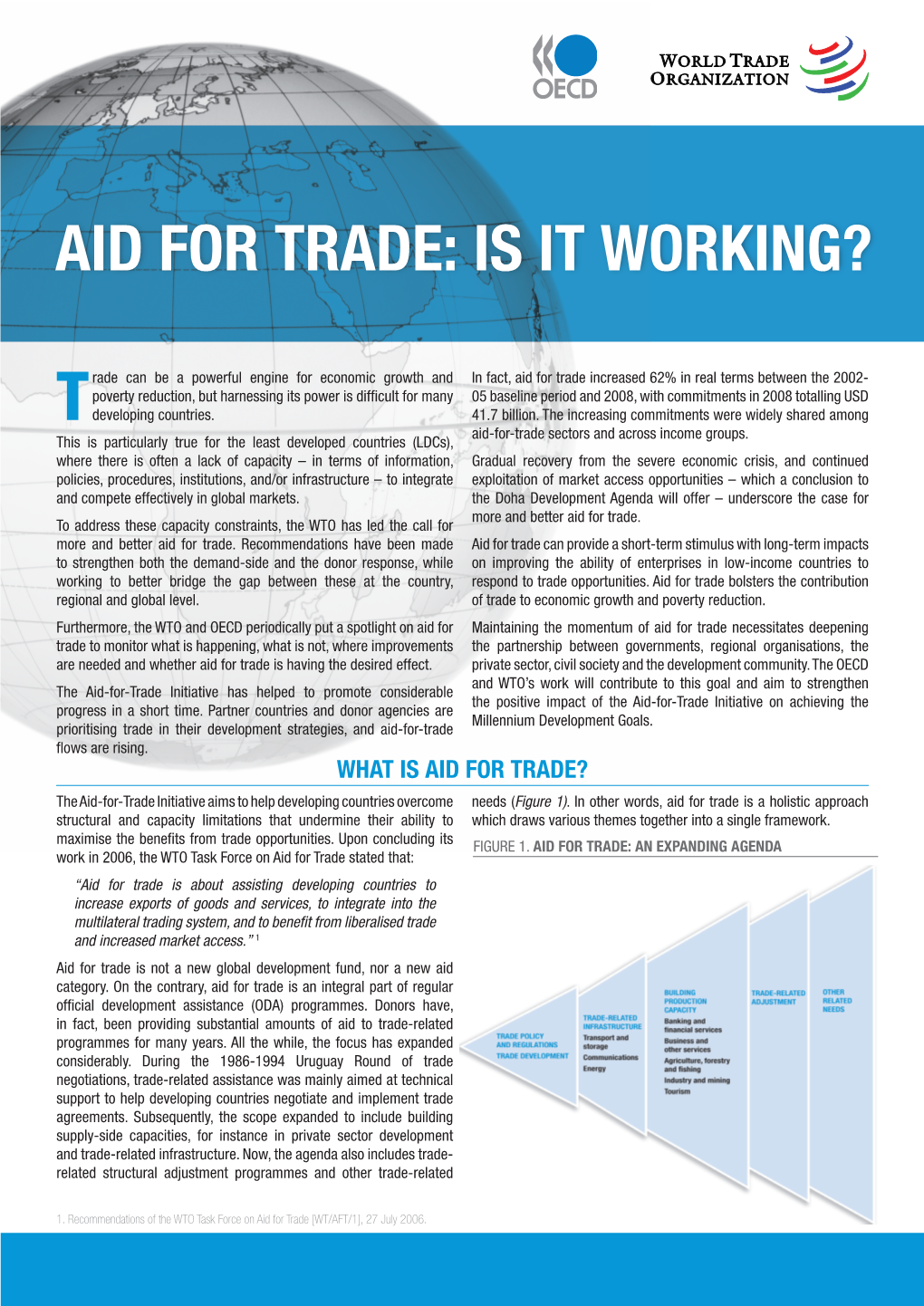 Aid for Trade: Is It Working?