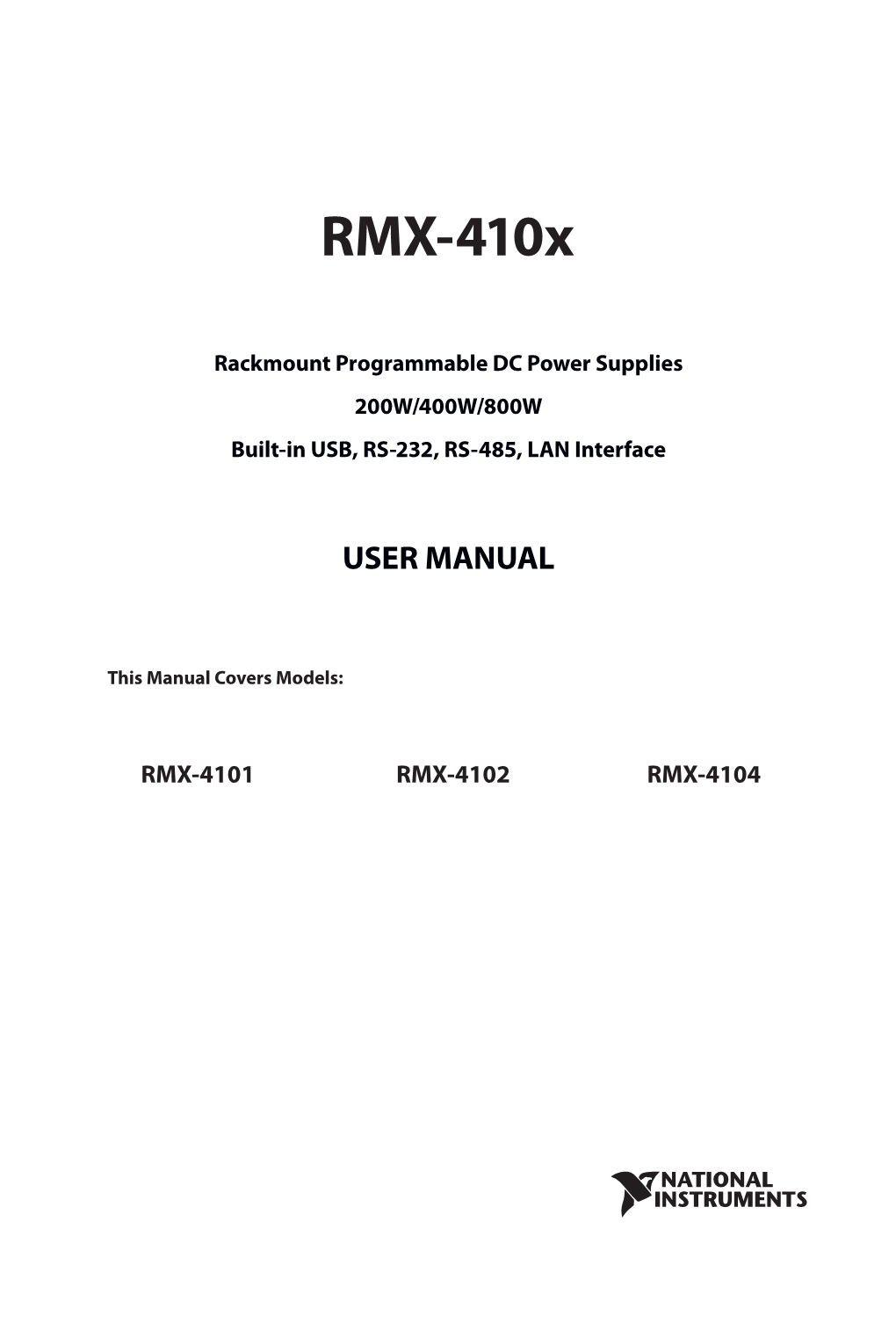RMX-410X User Manual