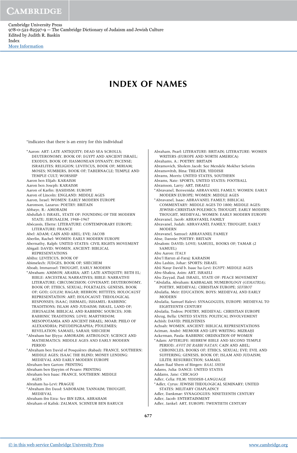 Index of Names