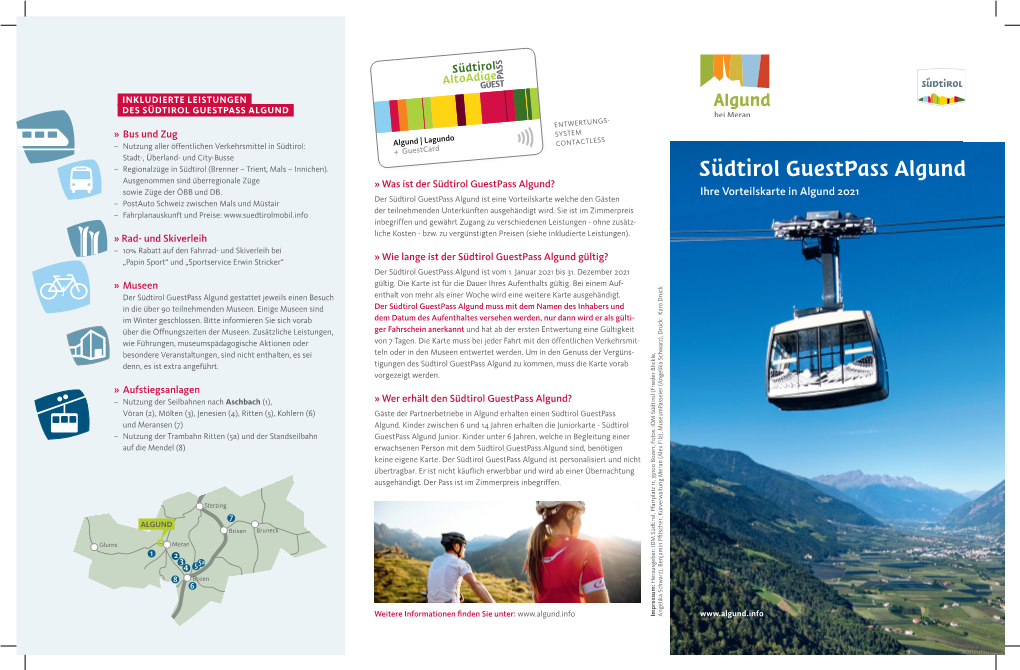 Südtirol Guestpass Algund