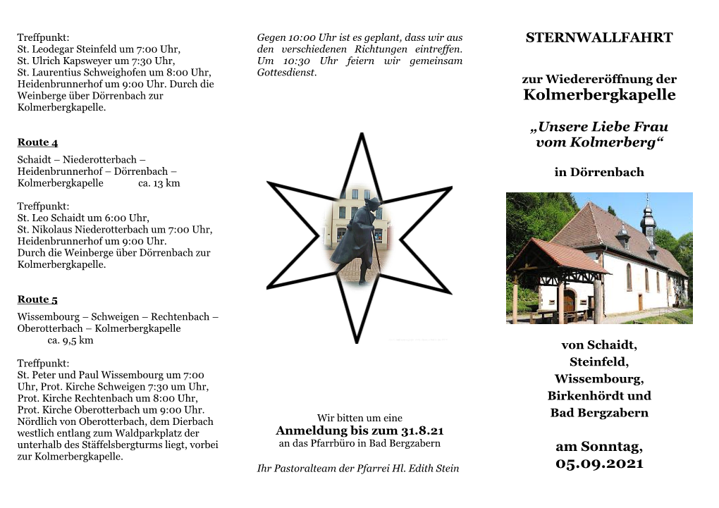 Kolmerbergkapelle 05.09.2021