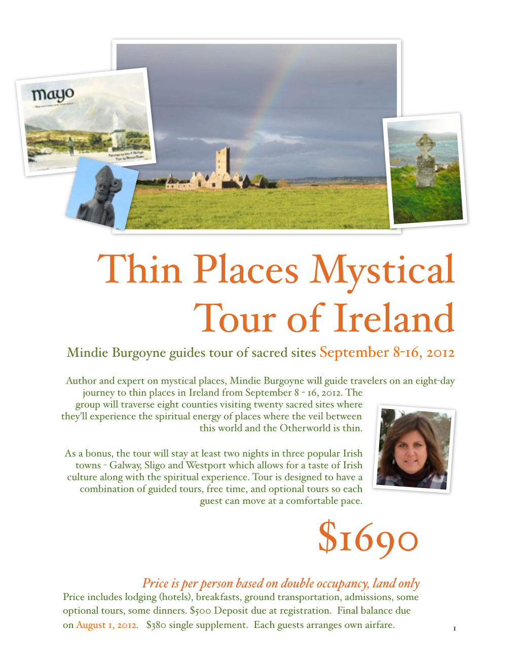 Thin Places Mystical Tour of Ireland $1690