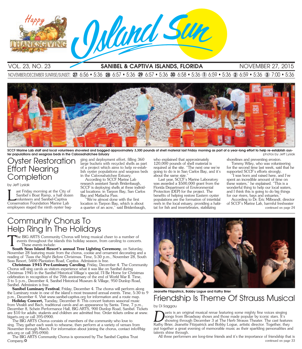 Island Sun News Sanibel 11.25.2015