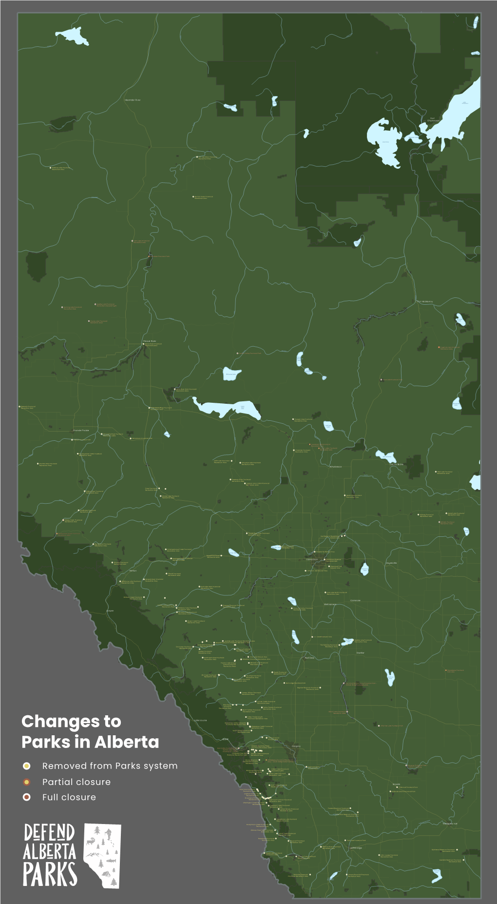 Changes to Alberta Parks