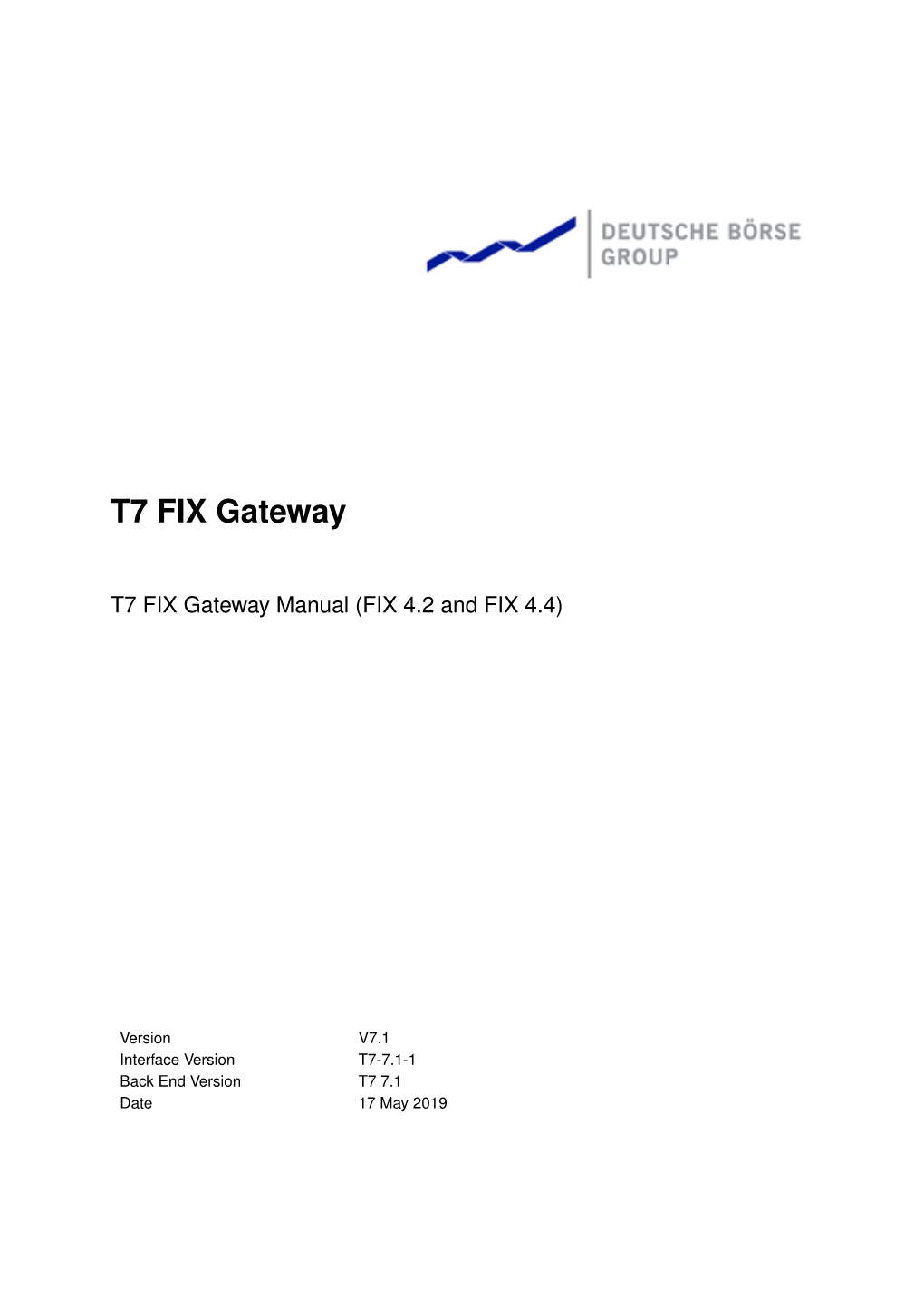 T7 FIX Gateway