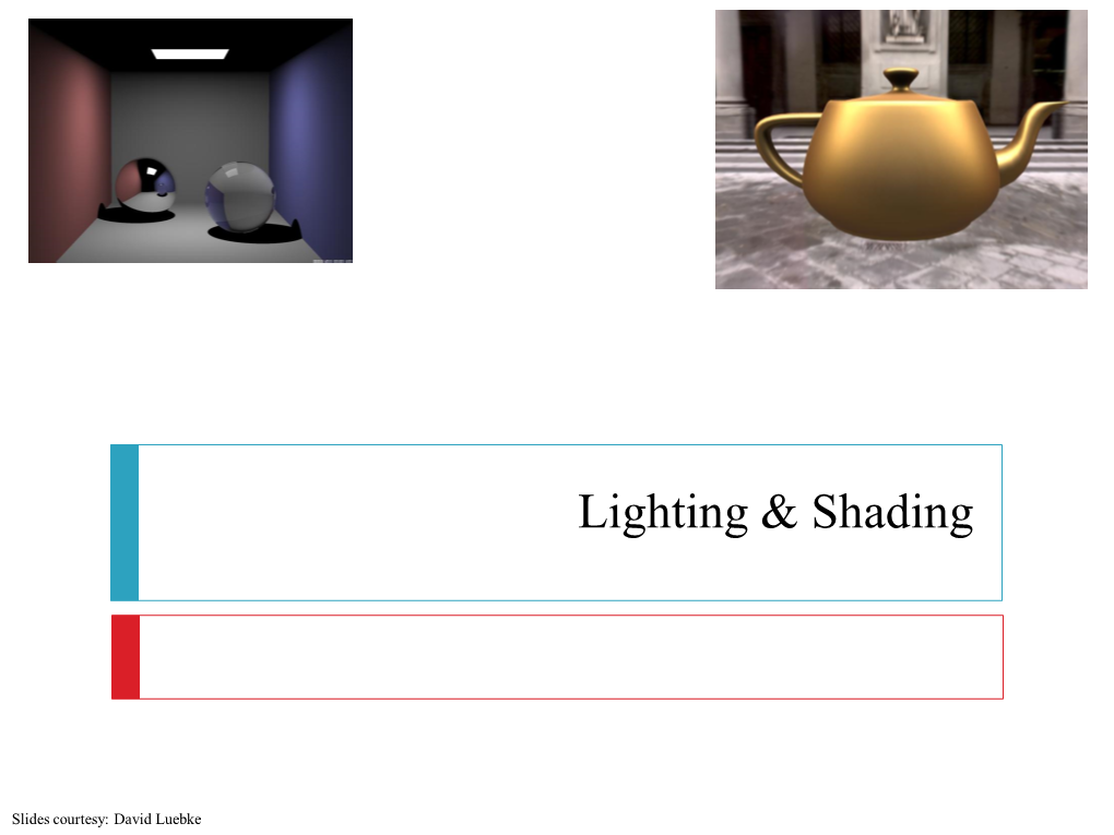 Lighting & Shading