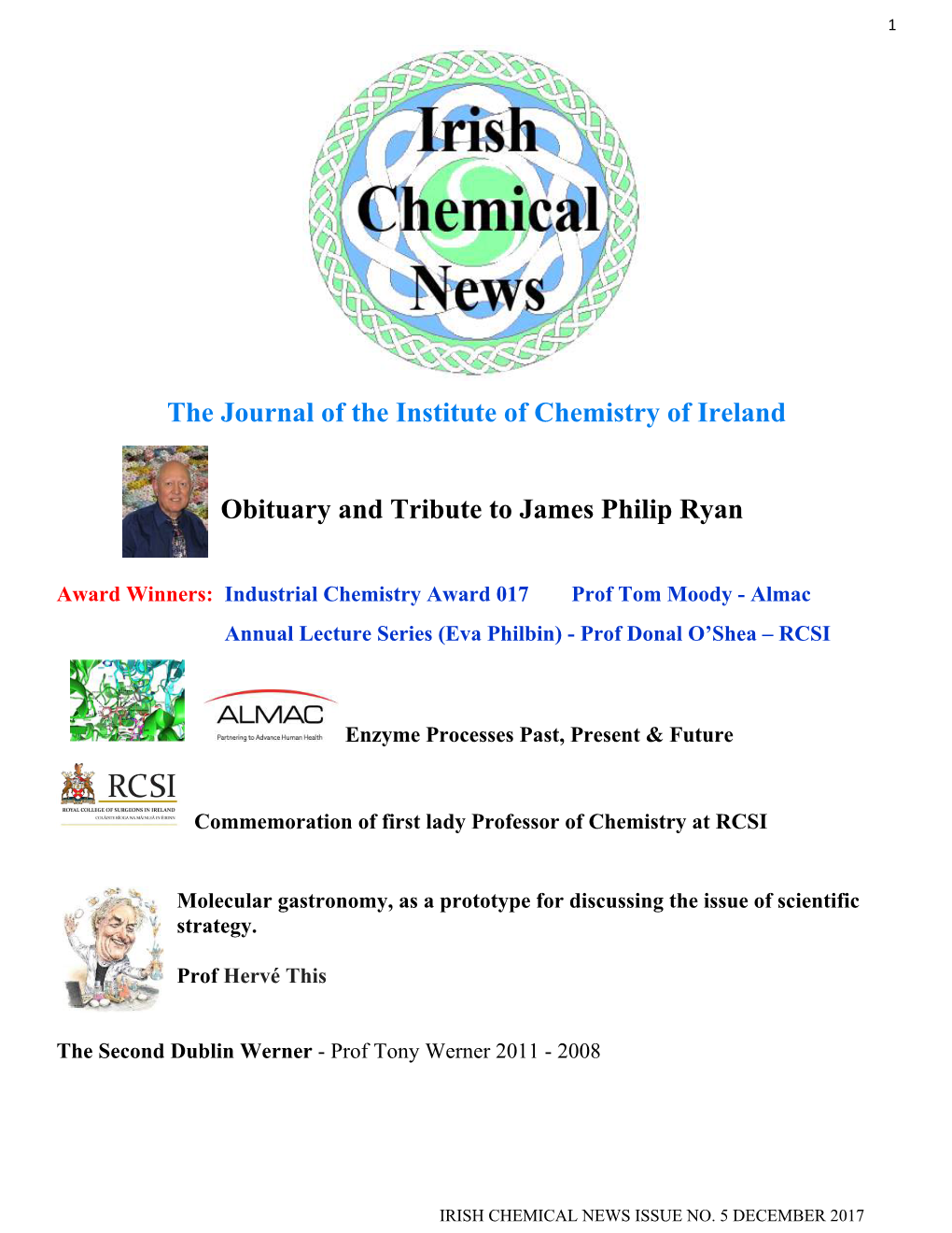 Irish Chemical News 2017 Issue 5