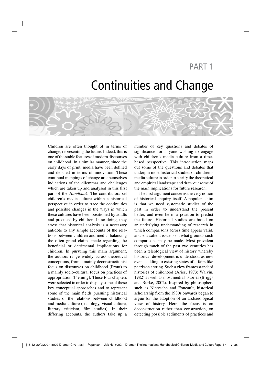 Continuities and Change