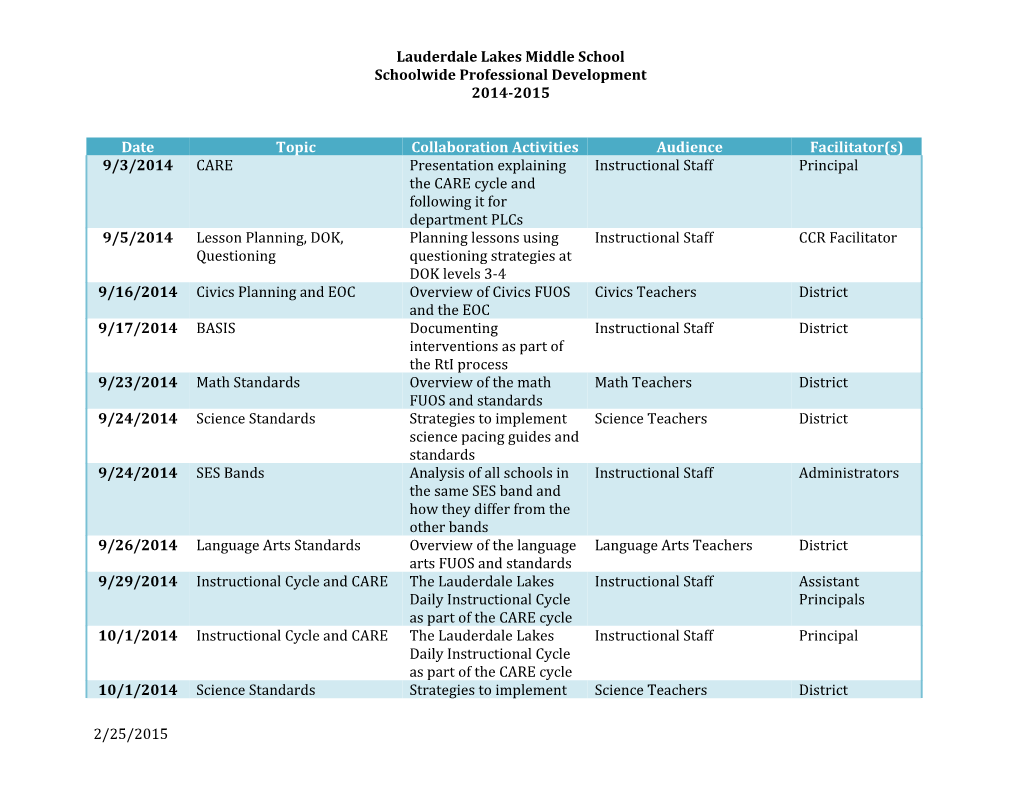 Lauderdale Lakes Middle School