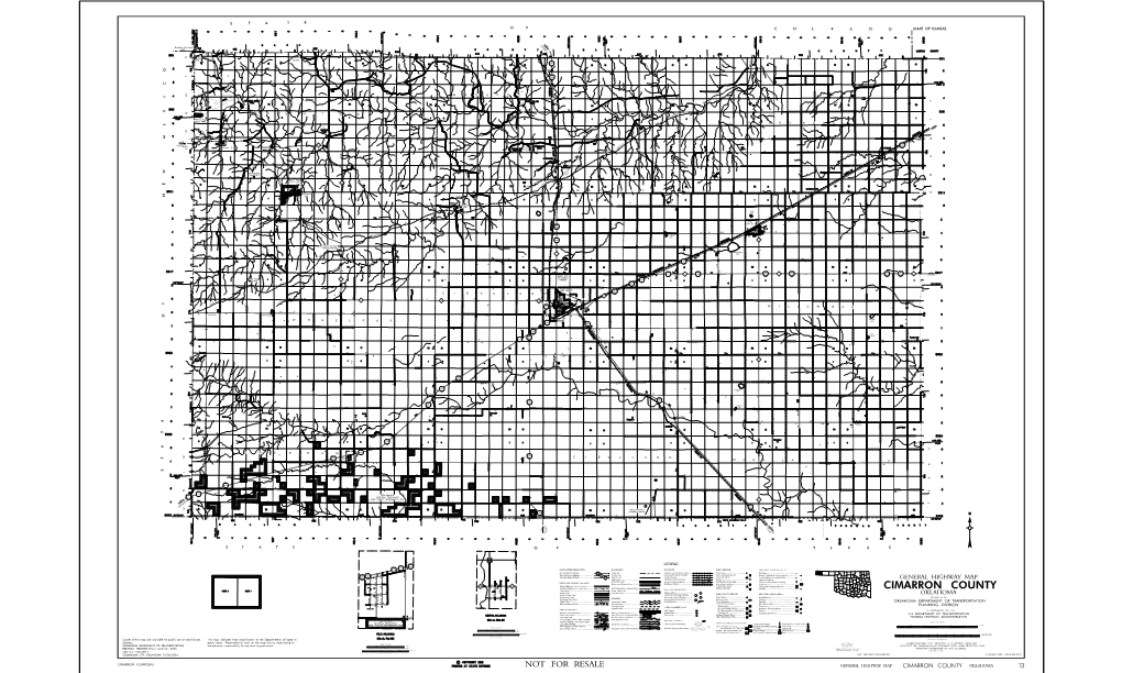 CIMARRON COUNTY AIRFIELDS and AIRPORTS SHEET 2 SHEET 1 Paved Road