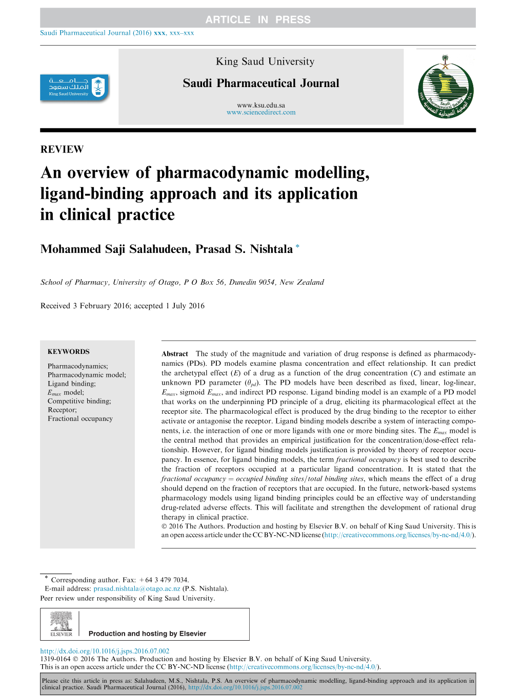 An Overview of Pharmacodynamic Modelling, Ligand-Binding Approach and Its Application in Clinical Practice