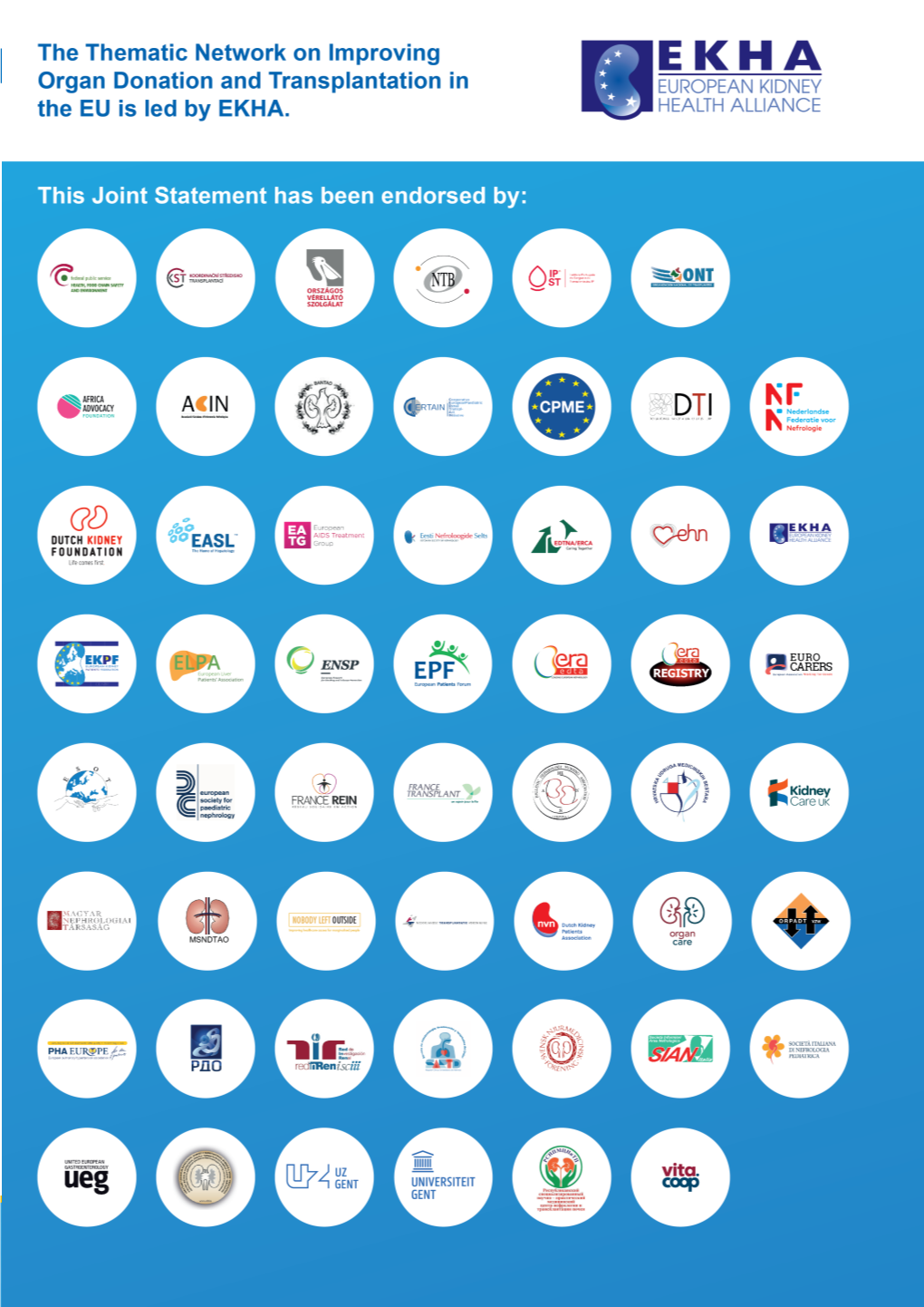 Thematic Network on Improving Organ Donation and Transplantation in the EU – Joint Statement 2