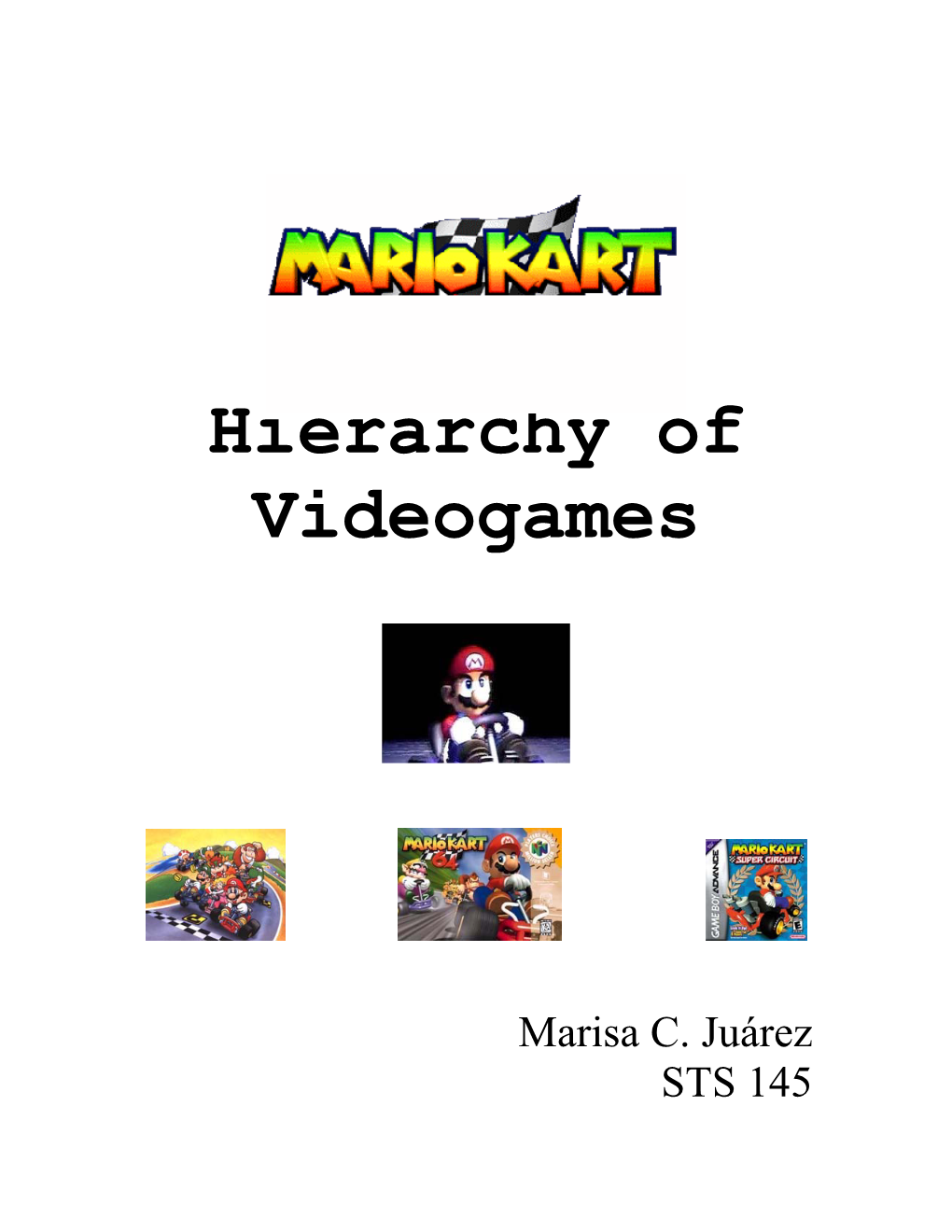 Mariokart in the Hierarchy of Videogames