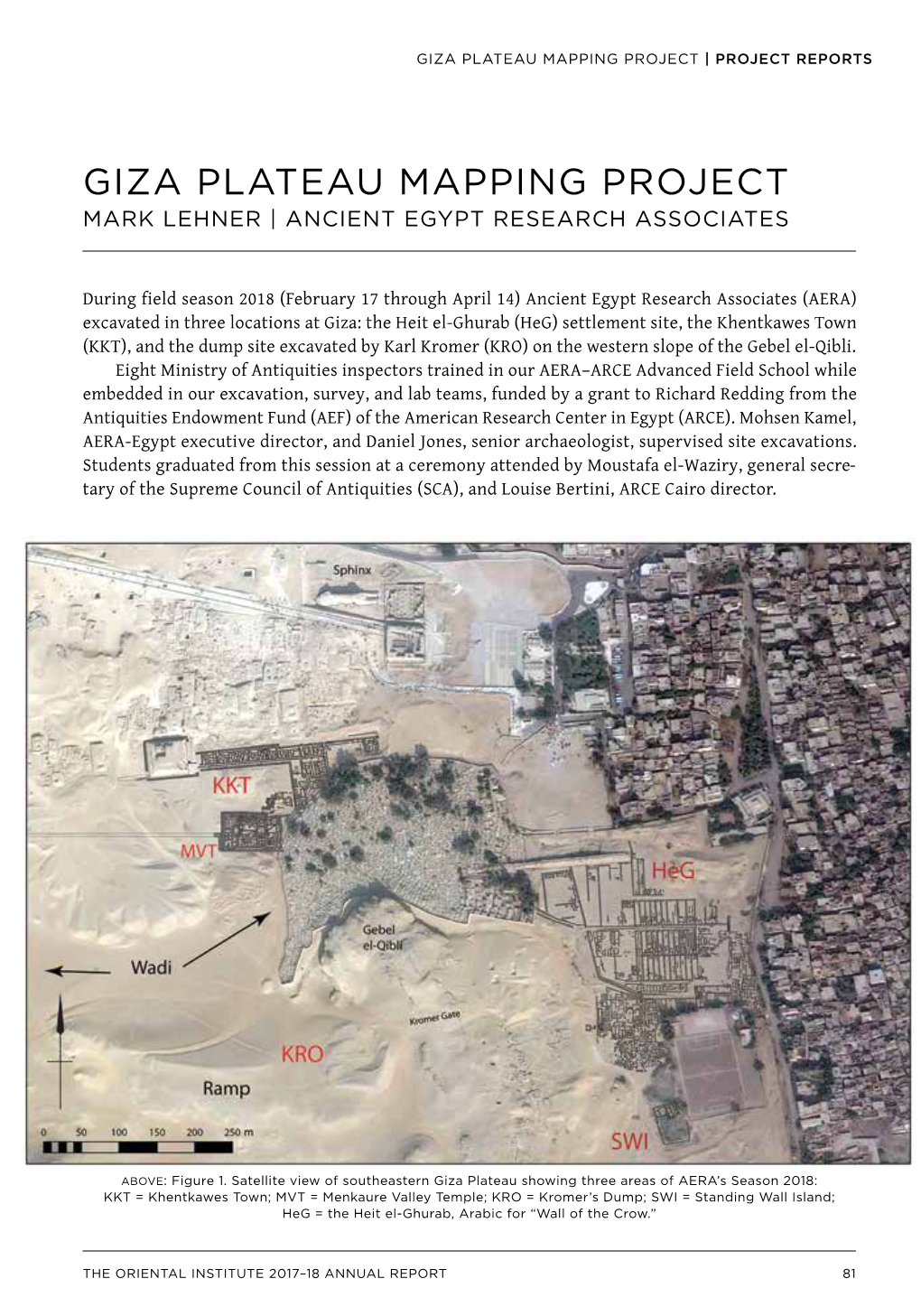 Giza Plateau Mapping Project. Mark Lehner