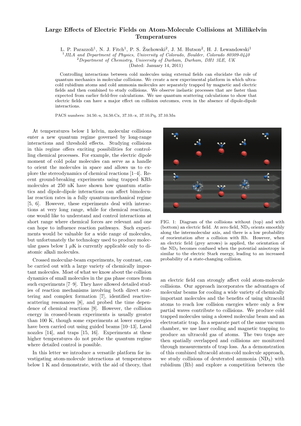 Large Effects of Electric Fields on Atom-Molecule Collisions At