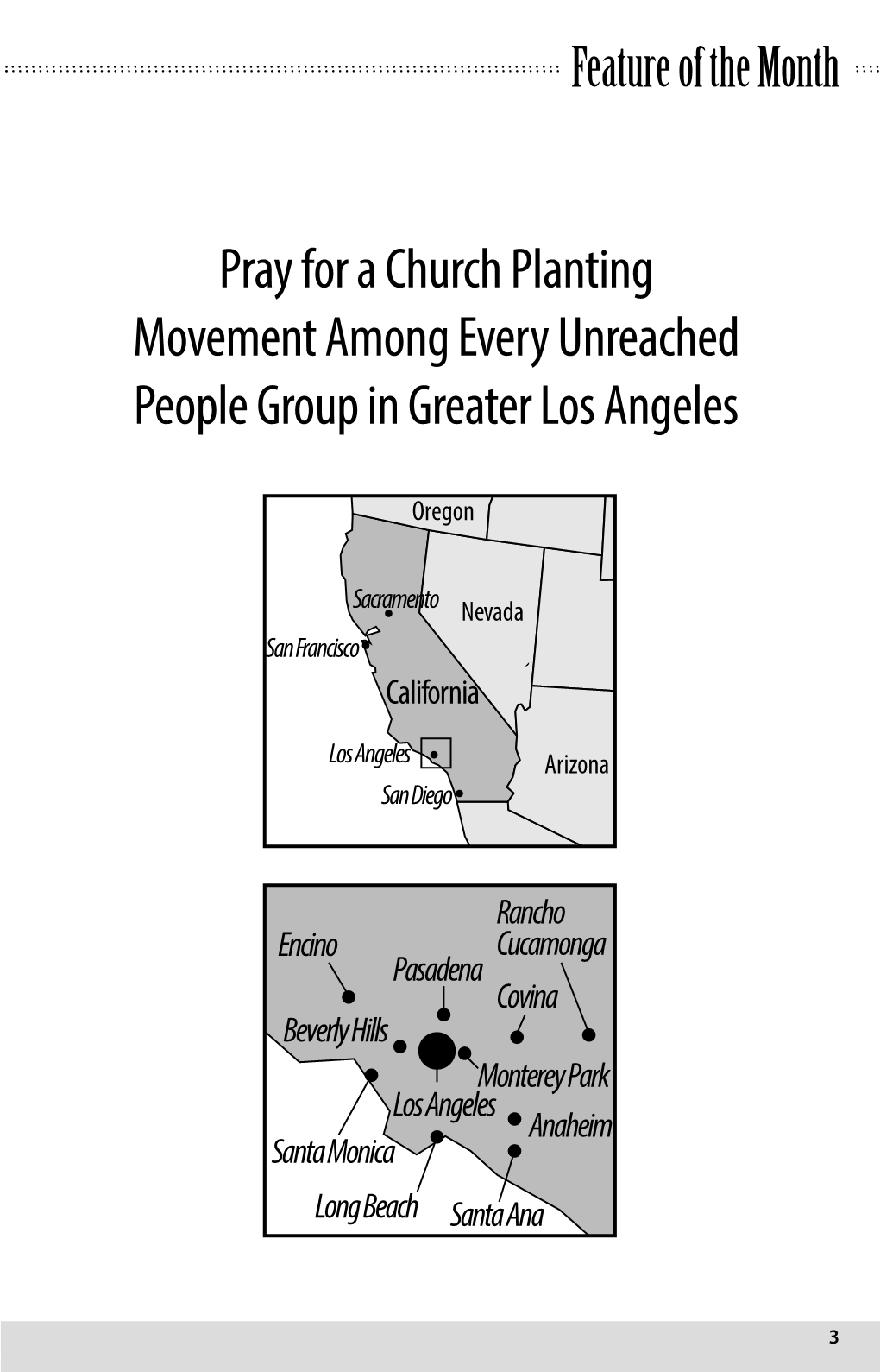 Pray for a Church Planting Movement Among Every Unreached People Group in Greater Los Angeles