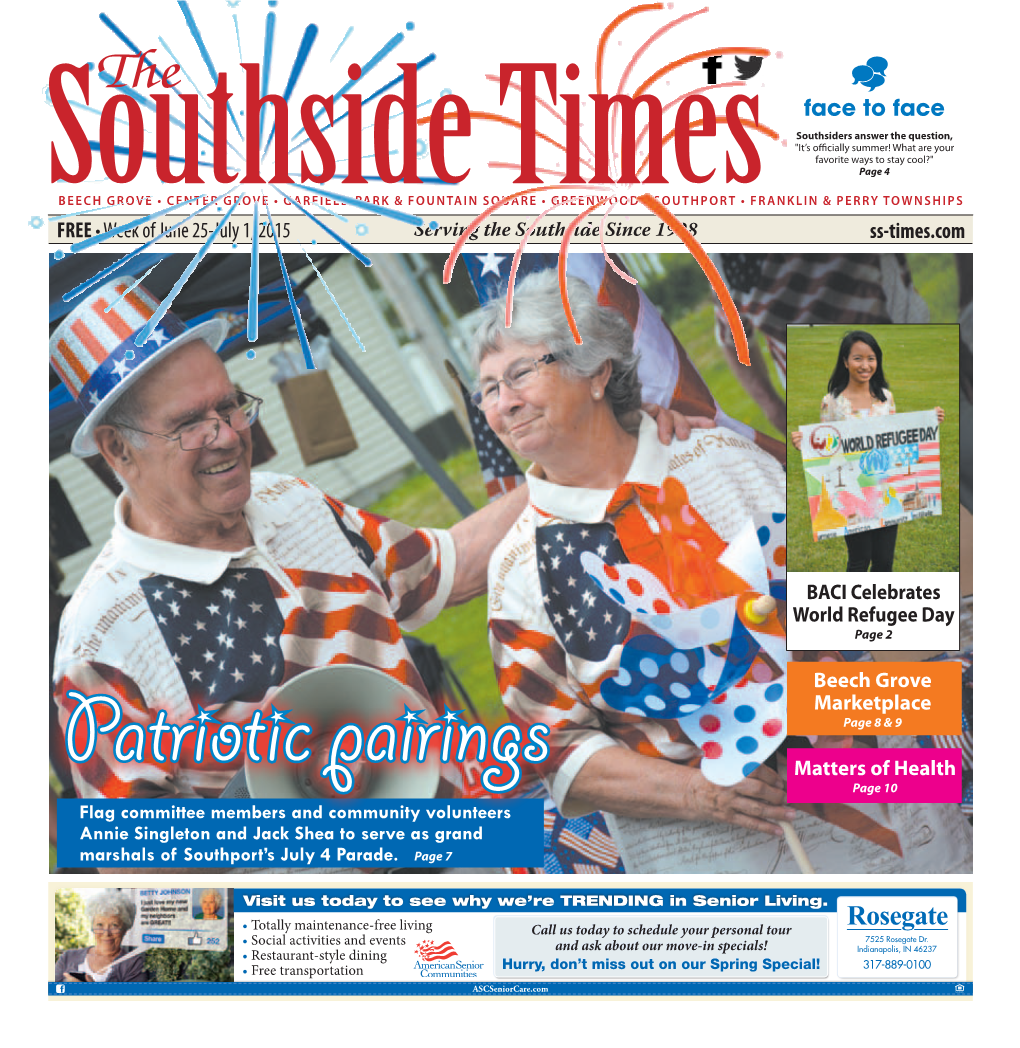 Ss-Times.Com FREE • Week of June 25-July 1, 2015 Face to Face