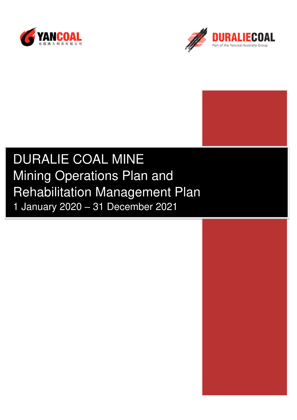 Mining Operations & Rehabilitation Management Plan