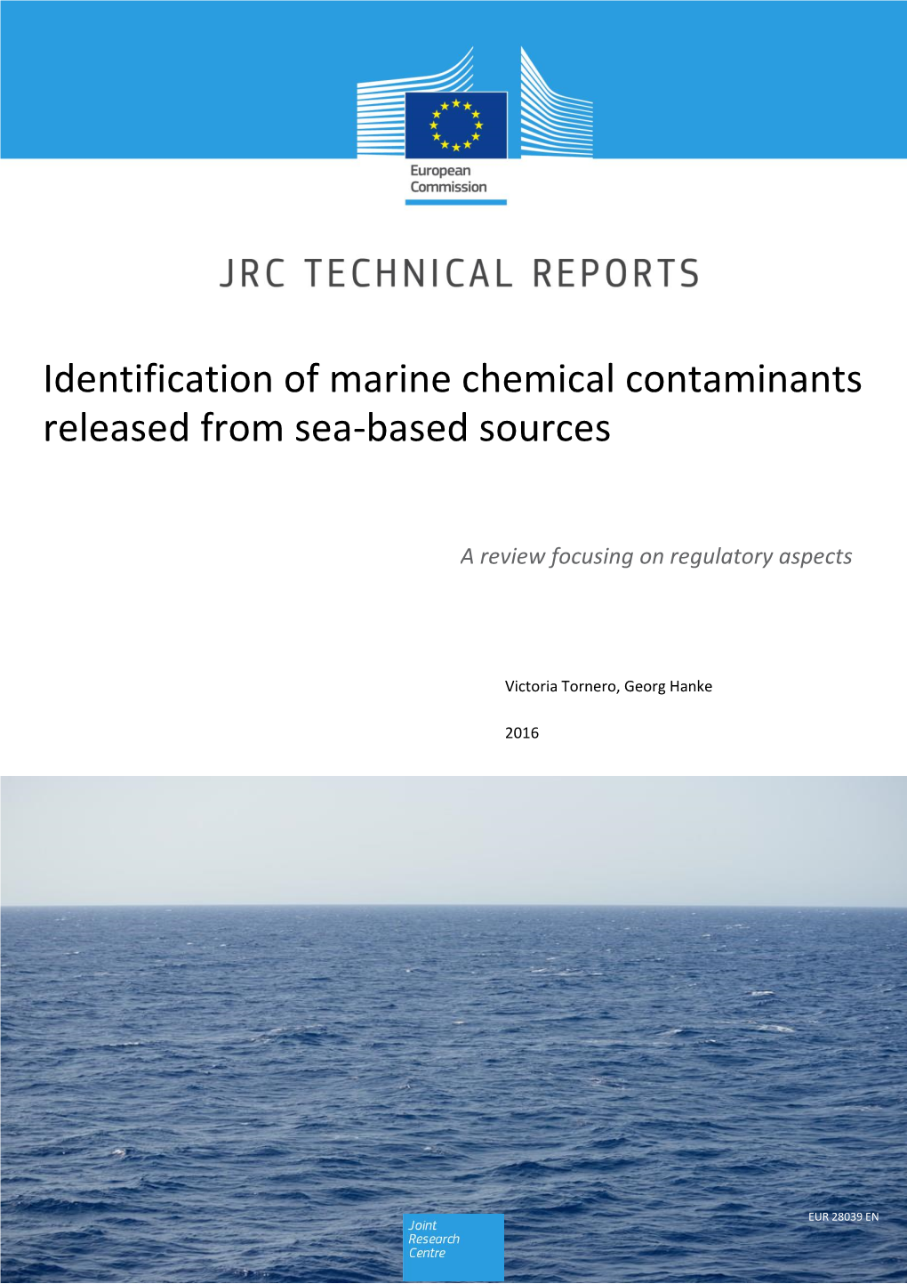 Identification of Marine Chemical Contaminants Released from Sea-Based Sources