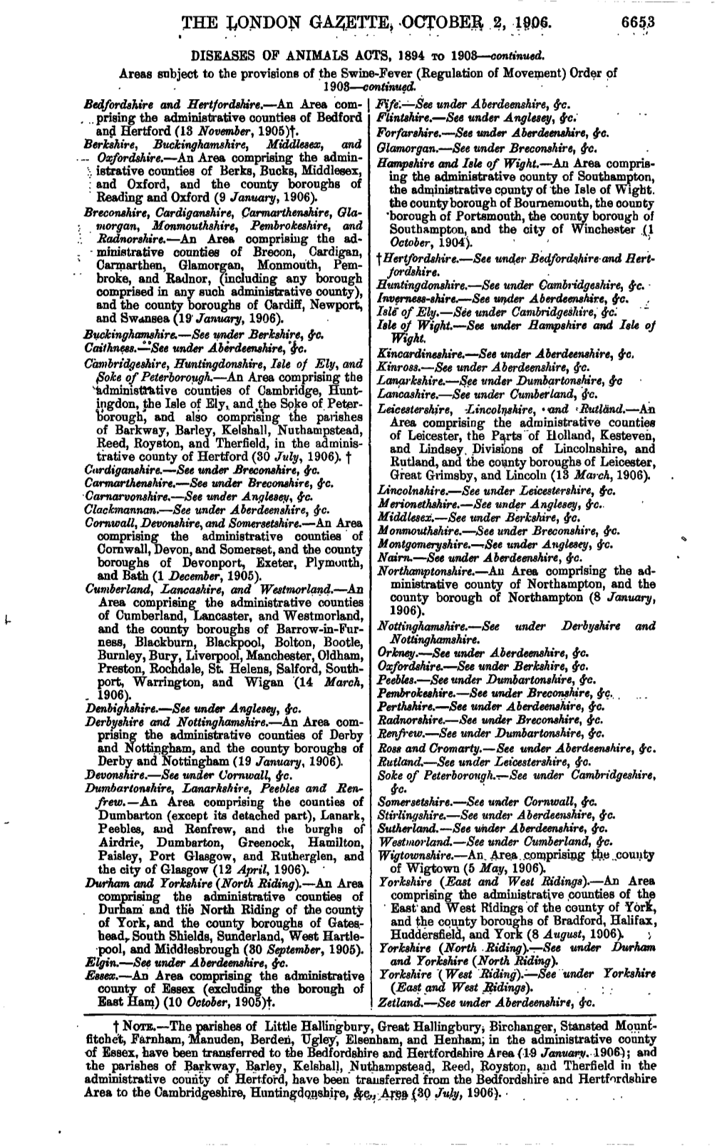 The Condon Gazetted October 2, 1906. 6653