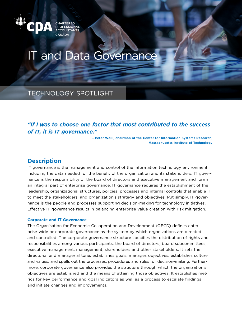 IT and Data Governance