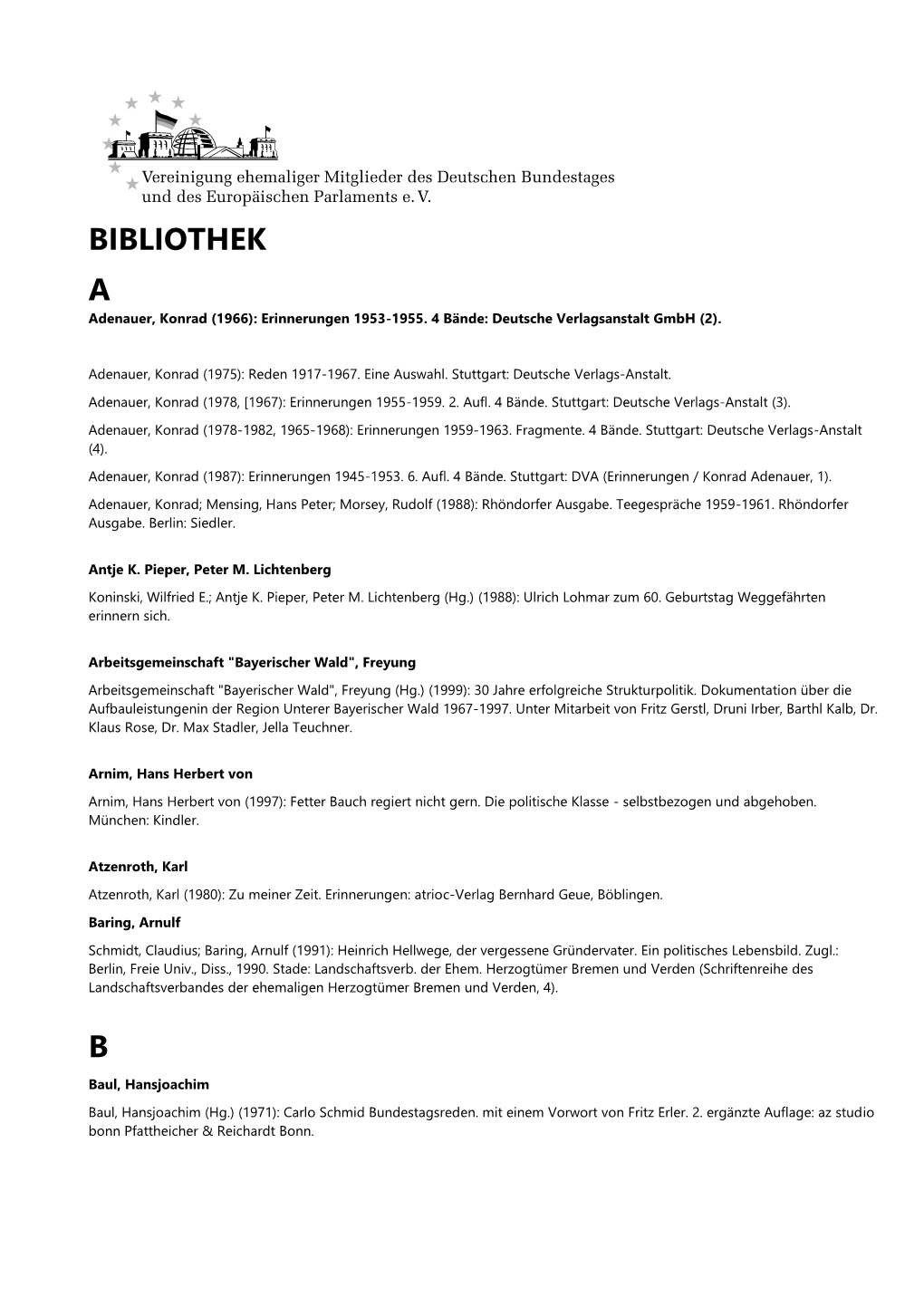 Bücherliste (PDF)