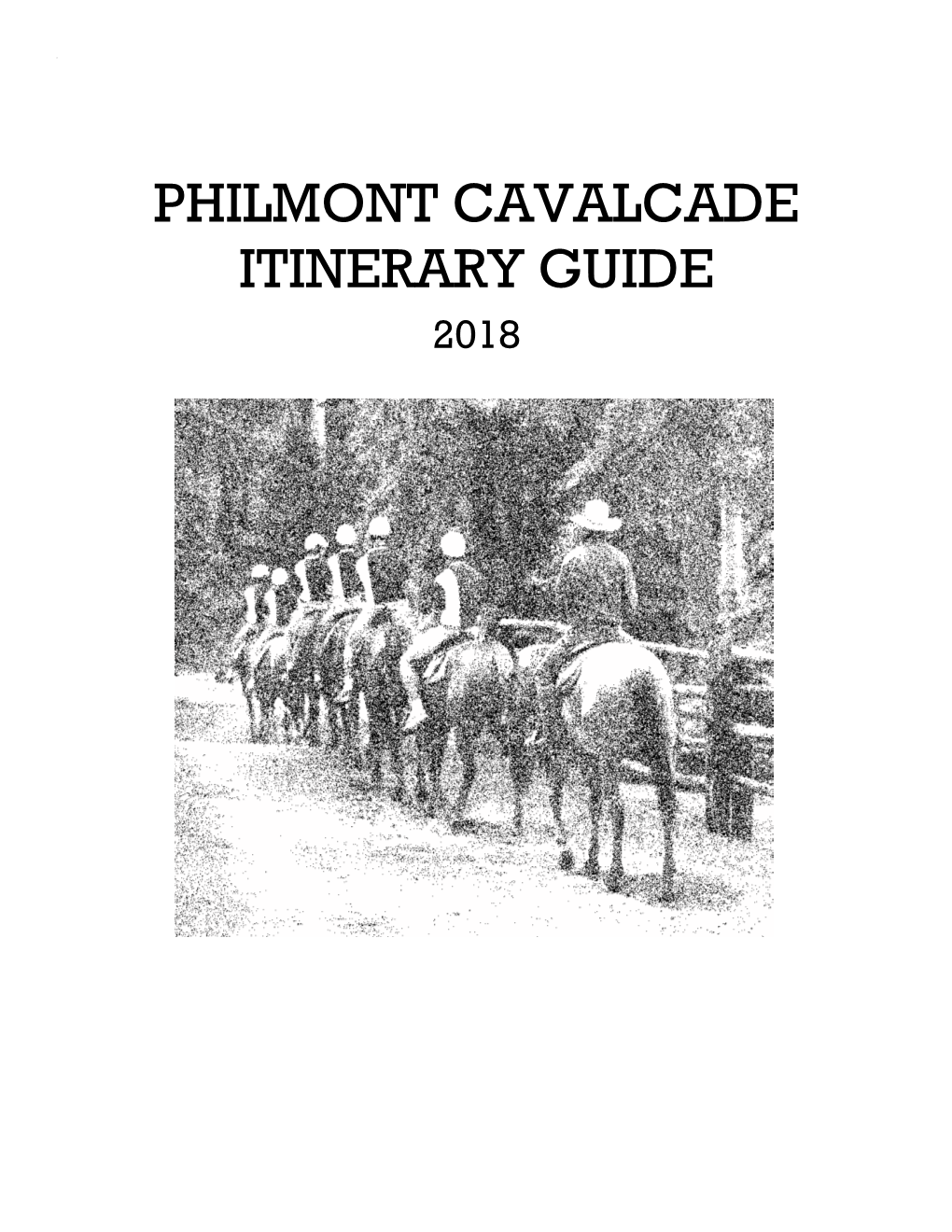 Philmont Cavalcade Itinerary Guide 2018