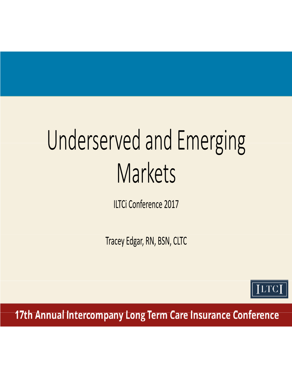 Emerging & Underserved Markets