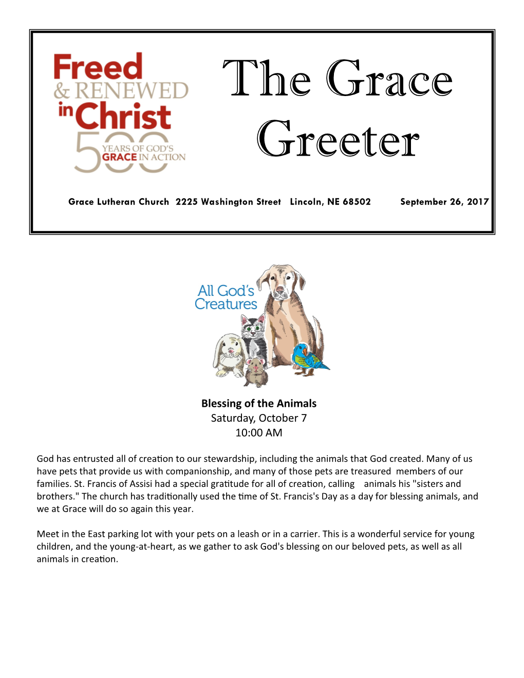 The Grace Greeter