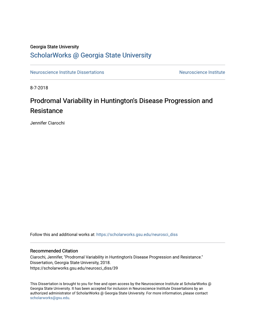 Prodromal Variability in Huntington's Disease Progression and Resistance