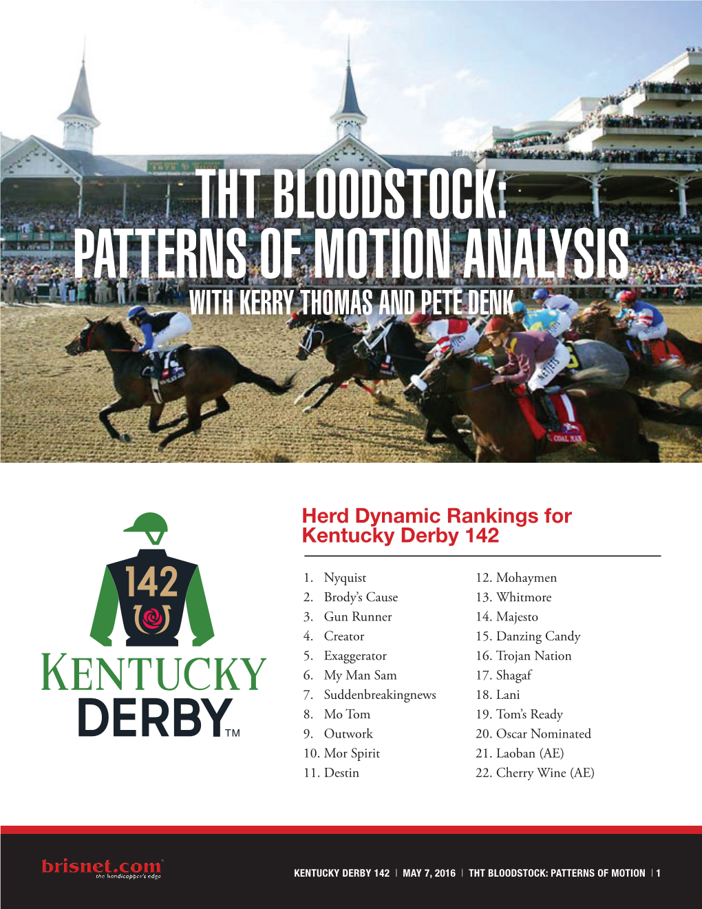 Tht Bloodstock: Patterns of Motion Analysis with Kerry Thomas and Pete Denk