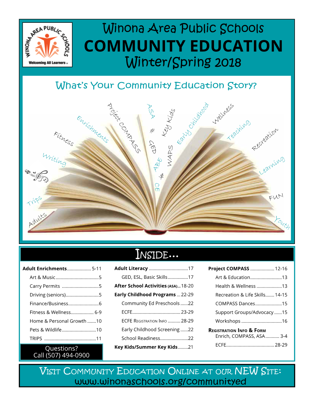 COMMUNITY EDUCATION Winter/Spring 2018