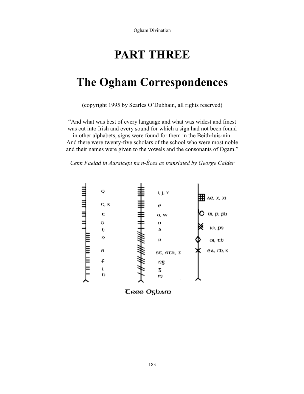 Ogham Divination